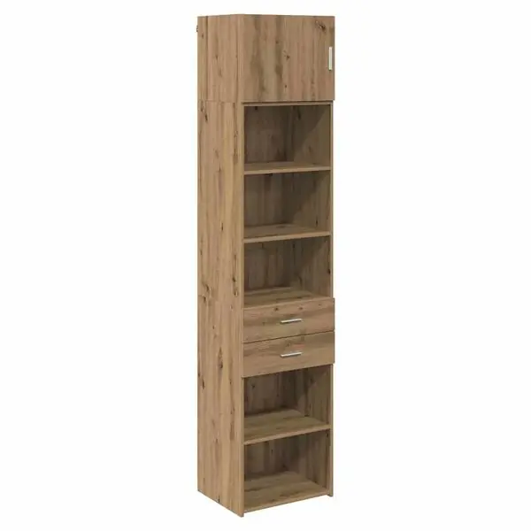vidaXL Skåp Väggmonterad Artisan Ek 50 x 42,5 x 225 cm Konstruerat trä Beställ idag