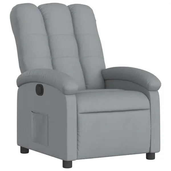 Bästa pris vidaXL Reclinerfåtölj ljusgrå tyg