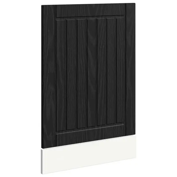 Endast idag vidaXL Diskmaskin panel med dörr Lucca Svart ek 45 x 1,5 x 57 cm