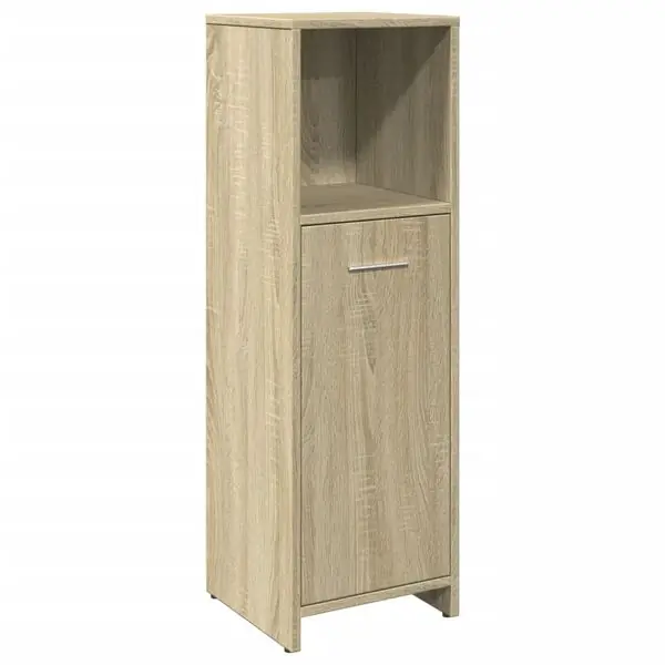 vidaXL Badrumsskåp sonoma-ek 30x30x95 cm konstruerat trä Endast denna vecka