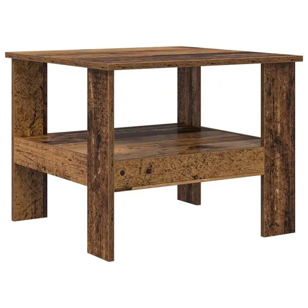 vidaXL Kaffeebord Gammalt trä 57 x 55 x 45 cm Konstruerat trä Extra rabatt