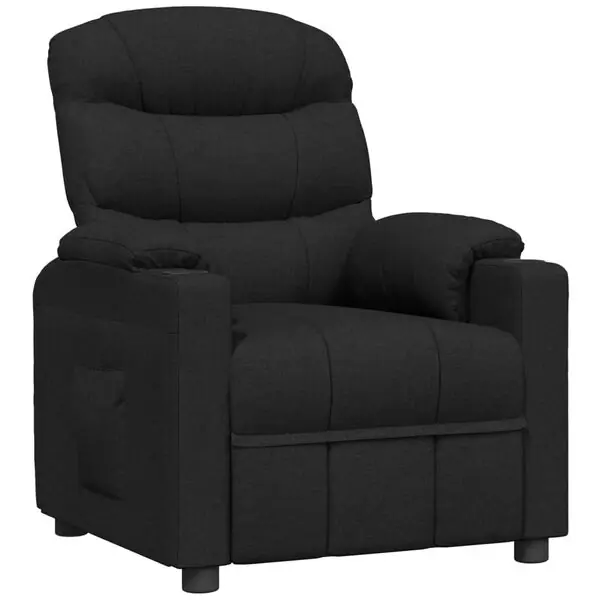Kampanj vidaXL Reclinerfåtölj svart tyg