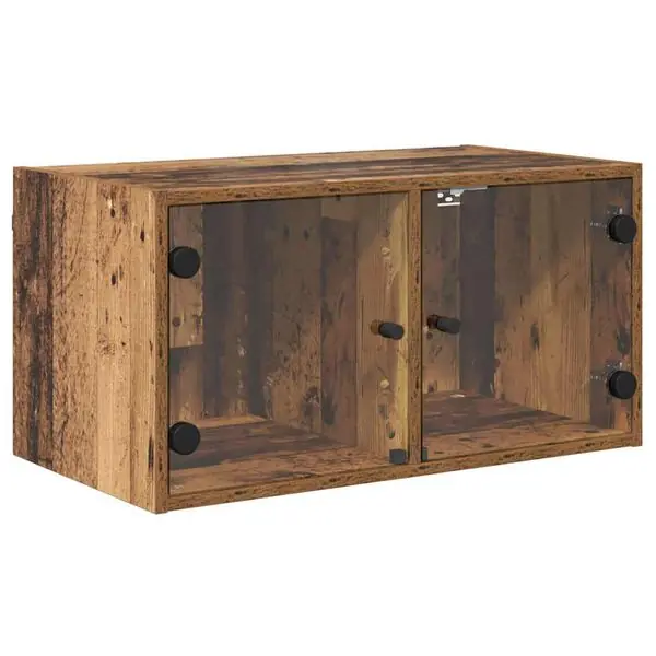Endast denna vecka vidaXL Väggskåp Gammalt trä 68 x 37 x 35 cm Konstruerat trä