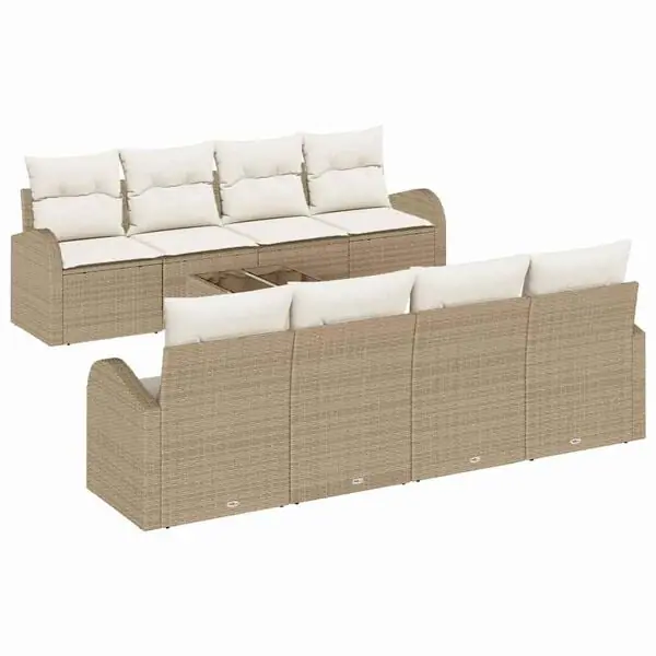 Bästa pris vidaXL Trädgårdsoffset Beige 55 x 55 x 37 cm konstrotting