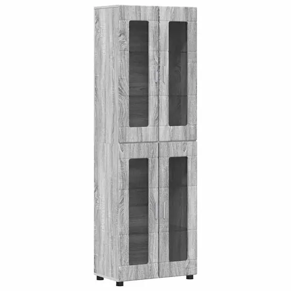 risnedsättning vidaXL Skåp FLORIN Grå Sonoma 60 x 35 x 182 cm Konstruerat trä
