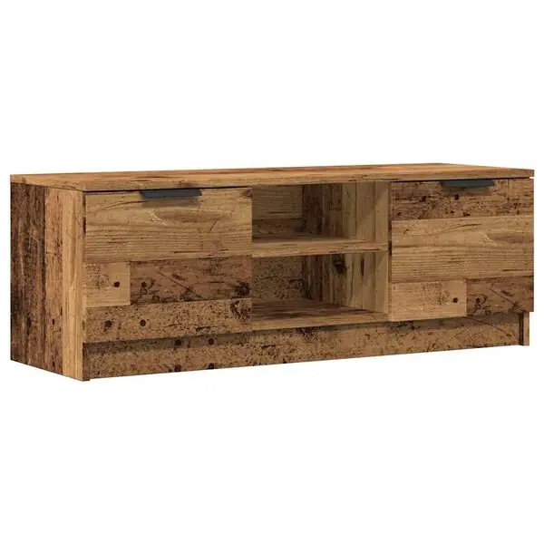 Premium vidaXL Tv-bänk gammalt trä 102x35x36,5 cm konstruerat trä