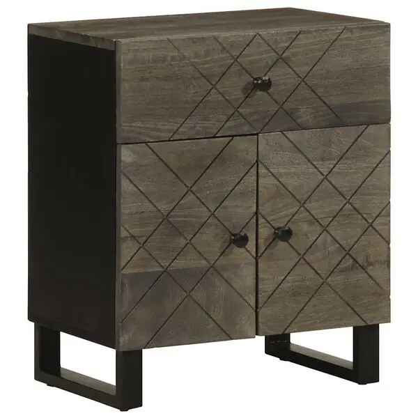 vidaXL Sängbord svart 50x33x60 cm massivt mangoträ Populärt val