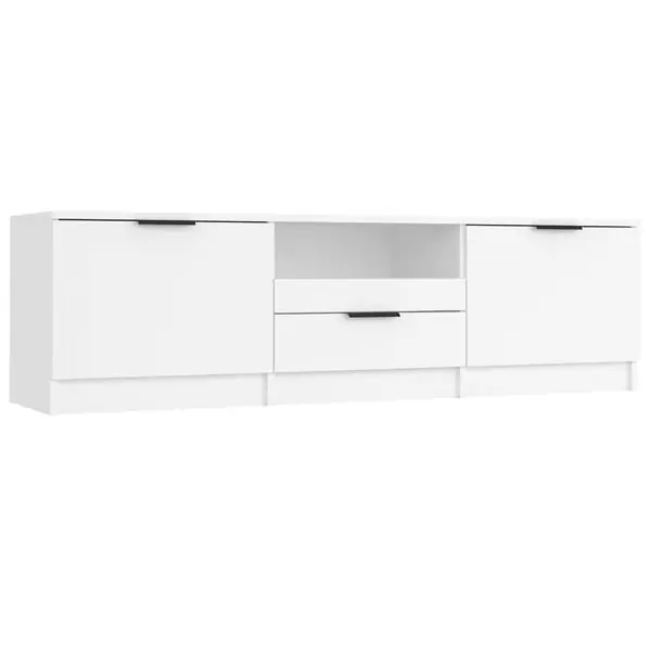 vidaXL TV-skåp vit 140x35x40 cm konstruerat trä risnedsättning