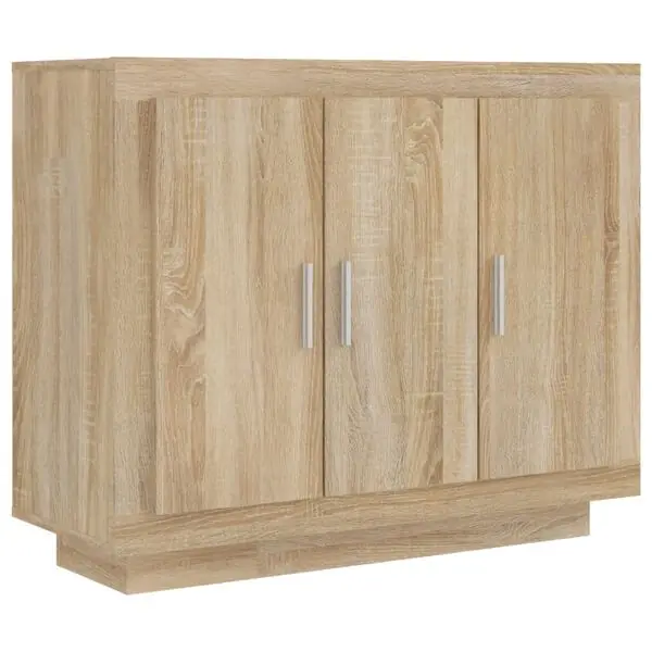 Rea vidaXL Skänk sonoma-ek 92x35x75 cm konstruerat trä
