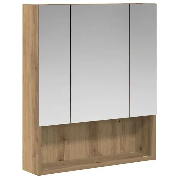 Sänkt pris vidaXL Badrumsspegelskåp Artisan Ek 60 x 14.5 x 70 cm Konstruerat trä