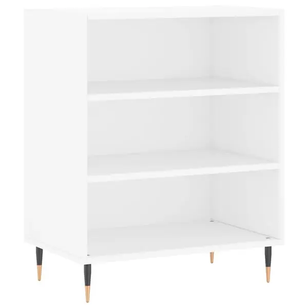 Endast denna vecka vidaXL Förvaringshylla vit 57x35x70 cm konstruerat trä