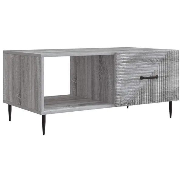 Fynd vidaXL Kaffeebord Grå sonoma-ek 90 x 50 x 40 cm Konstruerat trä