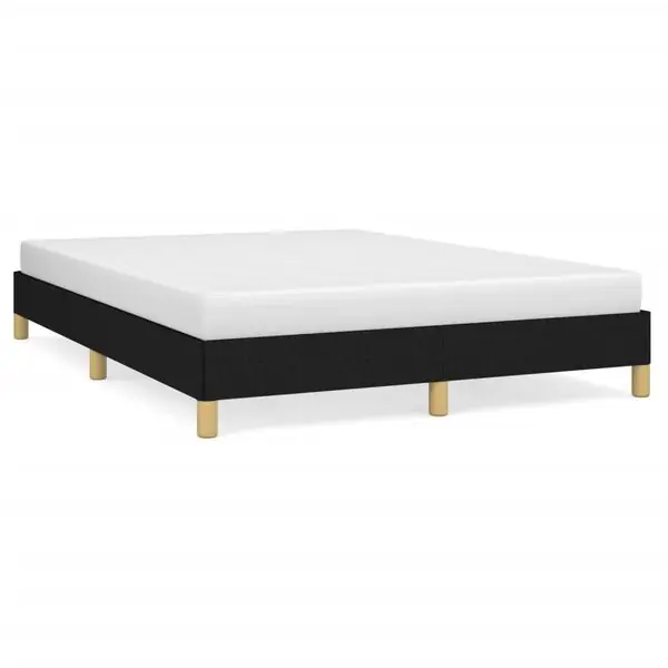 vidaXL Sängram utan madrass svart 140x190 cm tyg Endast denna vecka