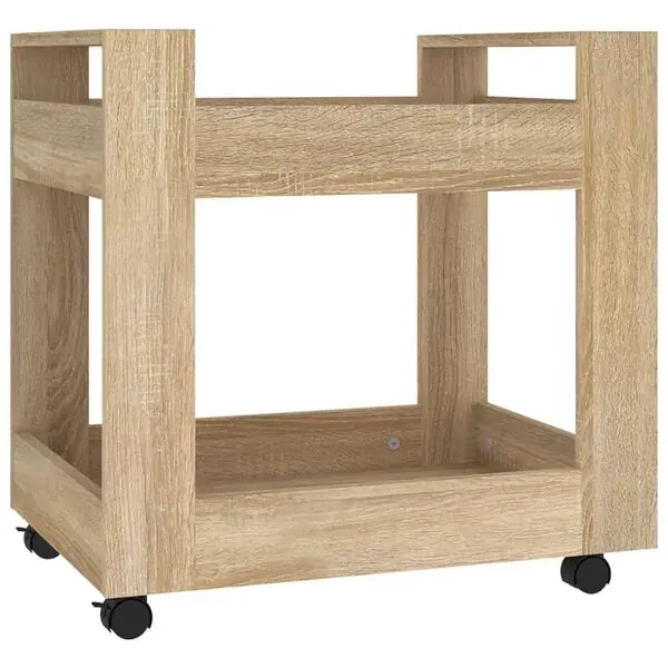 vidaXL Skrivbordsvagn sonoma-ek 60x45x60 cm konstruerat trä Köp nu