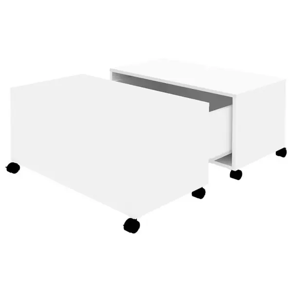Kundfavorit vidaXL Soffbord vit 75x75x38 cm konstruerat trä