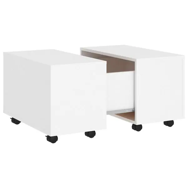 Kampanjpris vidaXL Soffbord vit 60x60x38 cm konstruerat trä