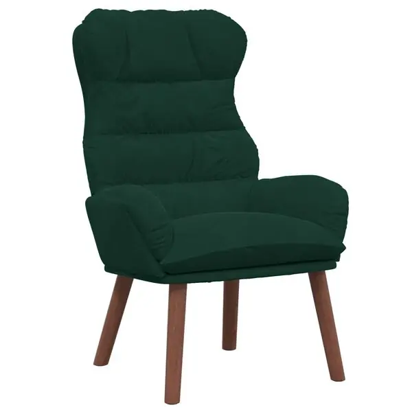 Billig vidaXL fåtölj Mörkgrön 69 x 74 x 93 cm Sammet