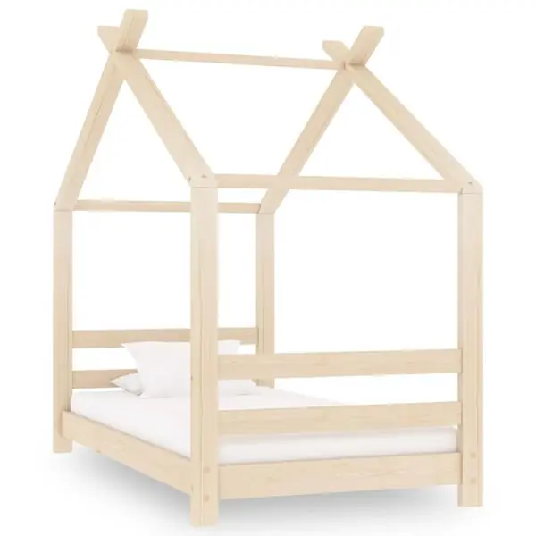 vidaXL Barnsäng massiv furu 70x140 cm Endast denna vecka