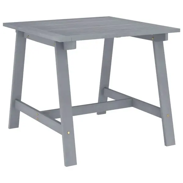 vidaXL Trädgårdsbord grå 88x88x74 cm massivt akaciaträ Sänkt pris