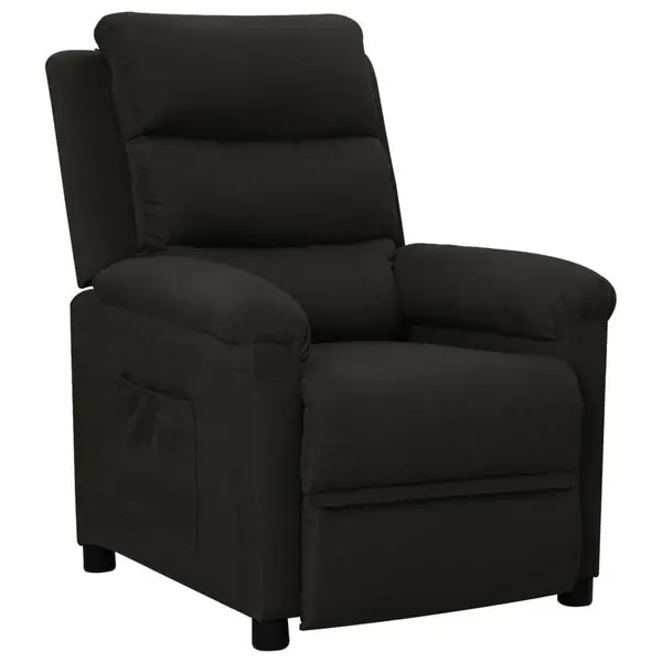 Handla nu vidaXL Reclinerfåtölj svart tyg