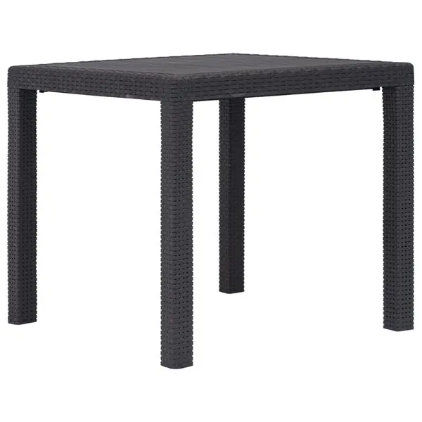 Kampanj vidaXL Trädgårdsbord 79x79x72 cm konstrotting brun