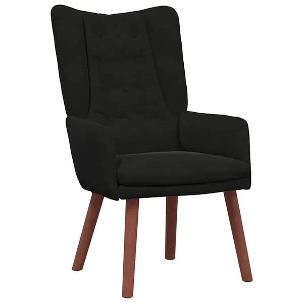 Billigare vidaXL fåtölj Svart 63 x 67 x 94 cm Sammet