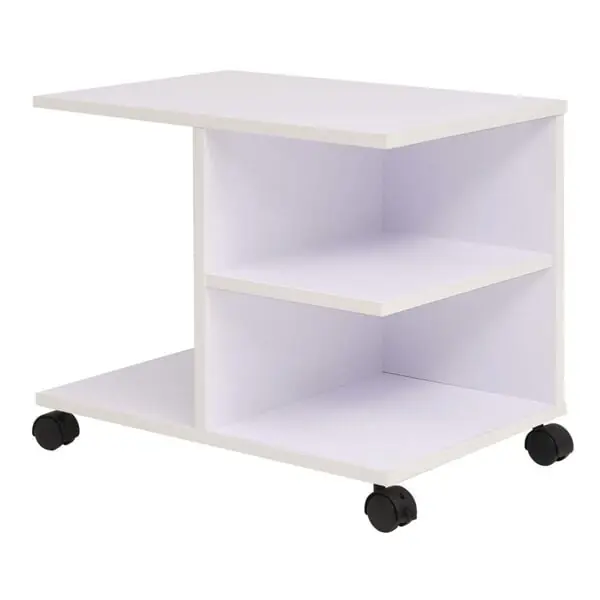 Säker betalning vidaXL Rullhylla 50x35x42 cm vit