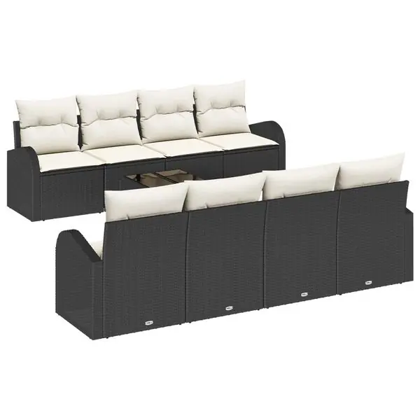 Säker betalning vidaXL Trädgårdsoffset Svart 55 x 55 x 37 cm konstrotting