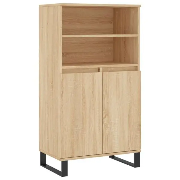 vidaXL Förvaringsskåp sonoma-ek 60x36x110 cm konstruerat trä Trygg betalning