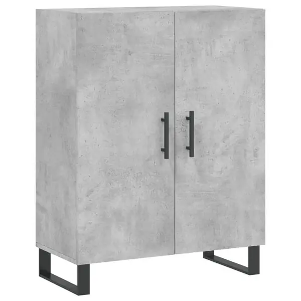 vidaXL Skänk betonggrå 69,5x34x90 cm konstruerat trä Begränsad tid