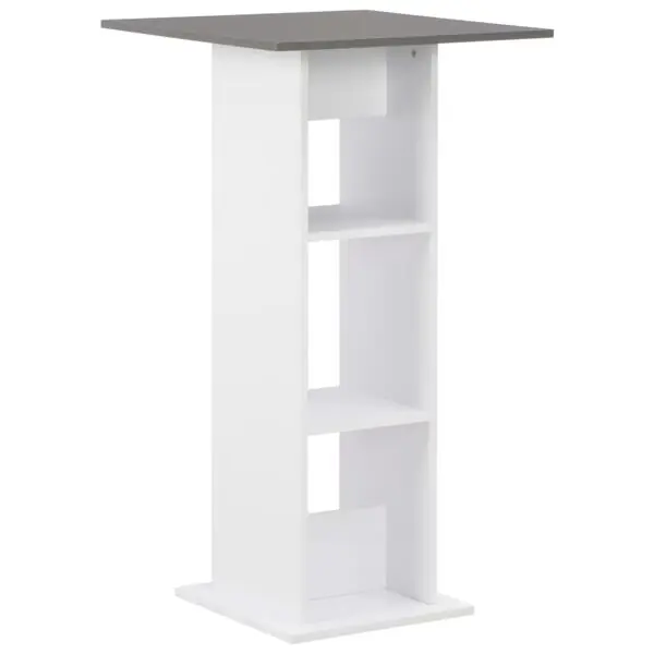 Säker betalning vidaXL Barbord vit och antracit 60x60x110 cm