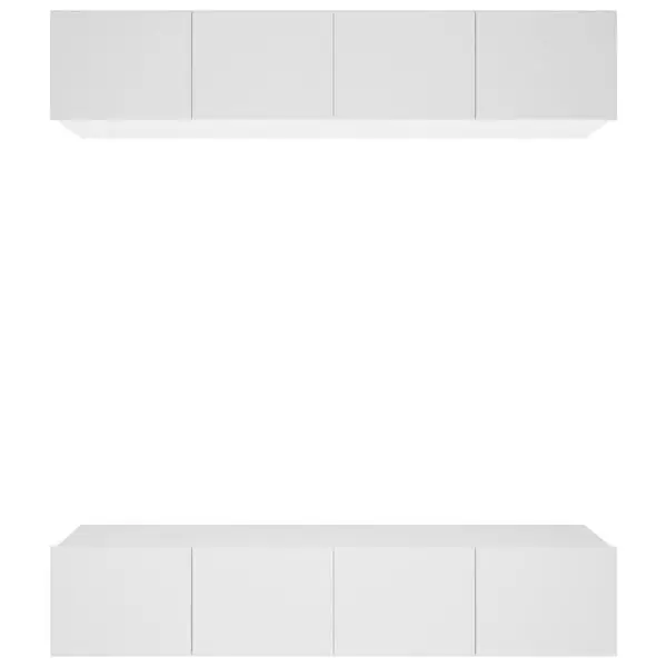 I lager vidaXL Tv-skåp 4 st vit 80x30x30 cm konstruerat trä