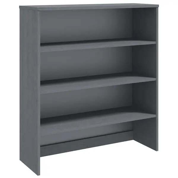 vidaXL Överdel till högskåp HAMAR mörkgrå 90x30x100 cm massiv furu Beställ nu