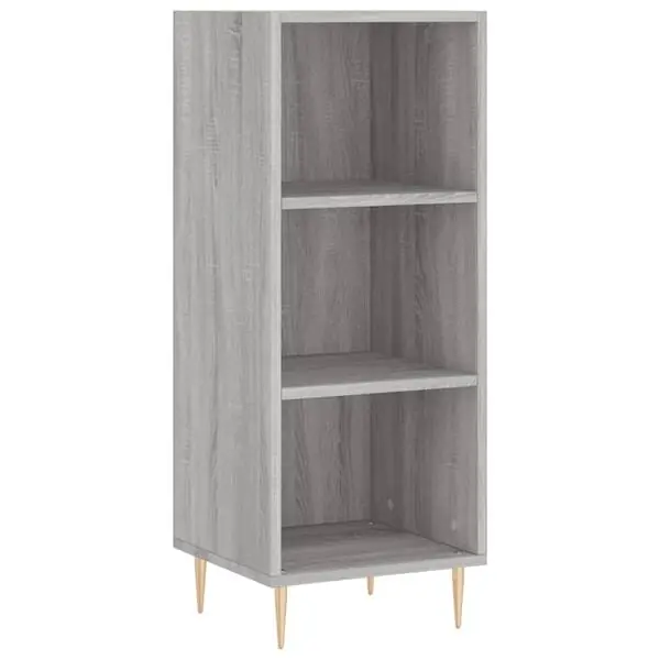 vidaXL Skänk grå sonoma 34,5x32,5x90 cm konstruerat trä Begränsat antal