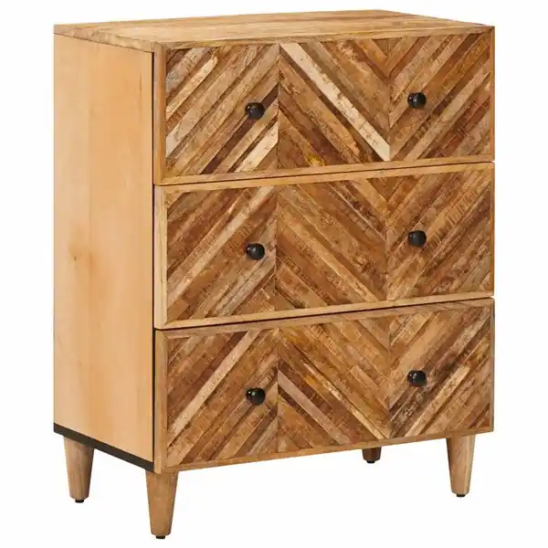 vidaXL Förvaringsskåp Brun 60 x 33,5 x 75 cm Massivt mangoträ Säker betalning
