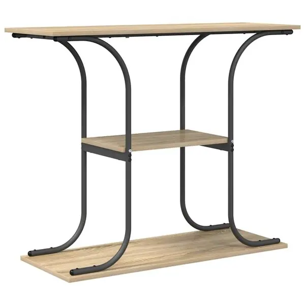 Nyhet vidaXL Konsolbord Sonoma-ek 101 x 35 x 80,5 cm Konstruerat trä