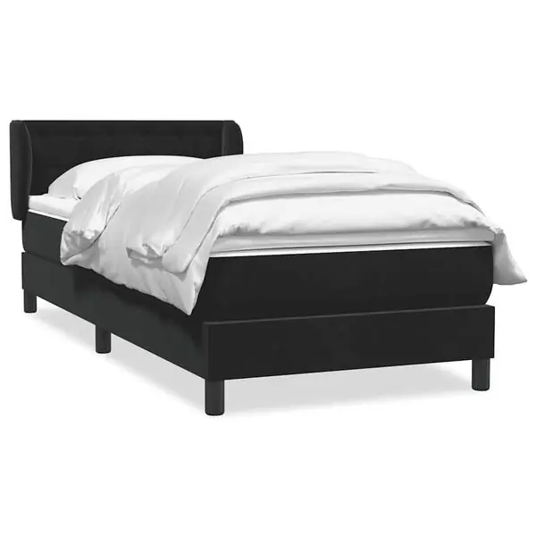 Beställ nu vidaXL Ramsäng med madrass svart 80x220 cm sammet