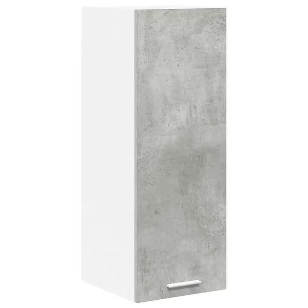 Handla nu vidaXL Hängande skåp Betonggrå och vit 30 x 31 x 80 cm Konstruerat trä