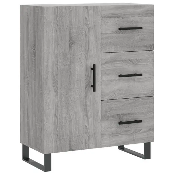 Rabatter vidaXL Skänk grå sonoma 69,5x34x90 cm konstruerat trä