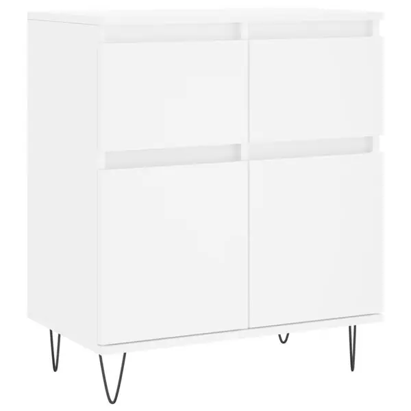 vidaXL Byrå vit 60x35x70 cm konstruerat trä Extra rabatt