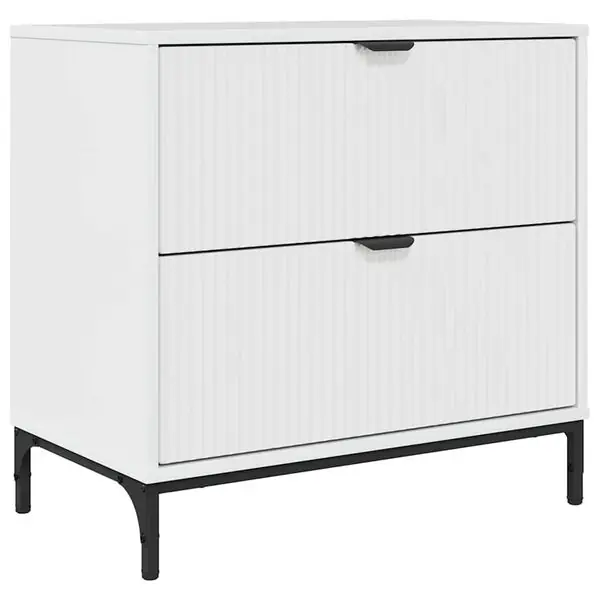 vidaXL Sängbord Vit högglans 63.5 x 36 x 61 cm Konstruerat trä Kundfavorit