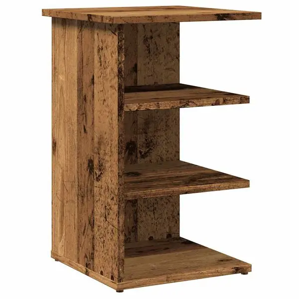 vidaXL Skänk gammalt trä 35x35x55 cm konstruerat trä Premium