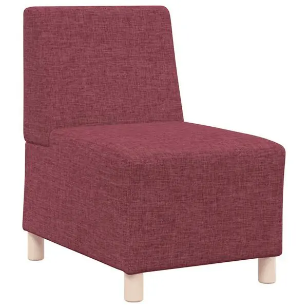 vidaXL Soffstol utan armstöd vinröd 55 cm tyg Lägg i varukorgen