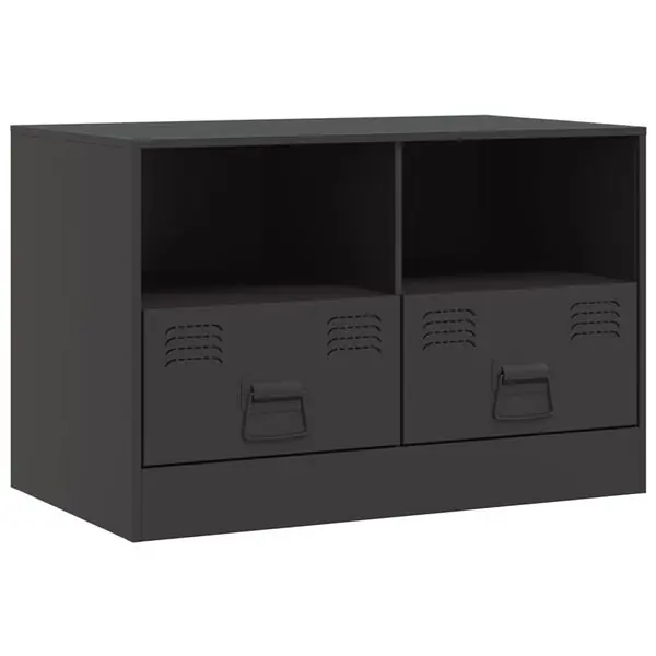 vidaXL TV-skåp svart 67x39x44 cm stål Trygg betalning