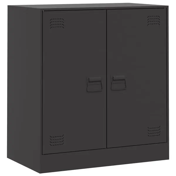 vidaXL Skänk svart 67x39x73 cm stål Begränsat erbjudande