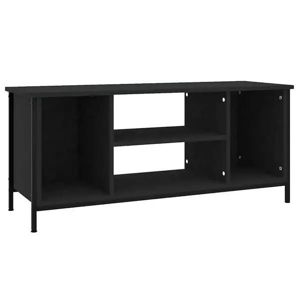 vidaXL Tv-bänk svart 102x35x45 cm konstruerat trä Lägg i varukorgen