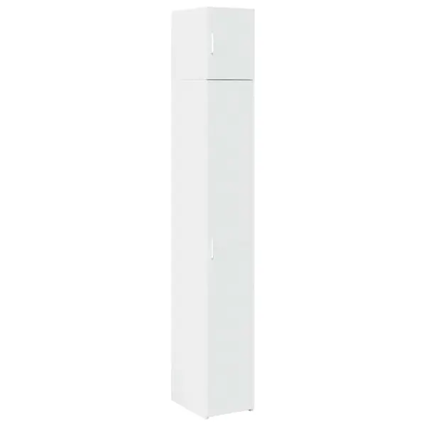 vidaXL Förvaringsskåp smalt vit 30x42,5x225 cm konstruerat trä Premium