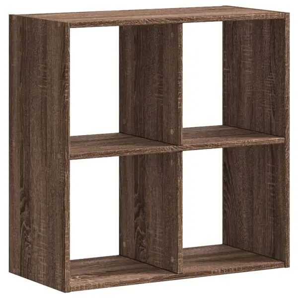 vidaXL Bokhylla brun ek 68,5x32x68,5 cm konstruerat trä Reapris