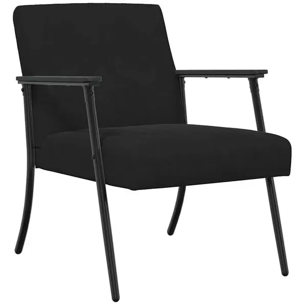 vidaXL fåtölj Svart 59 x 75 x 78 cm Sammet Rabatt