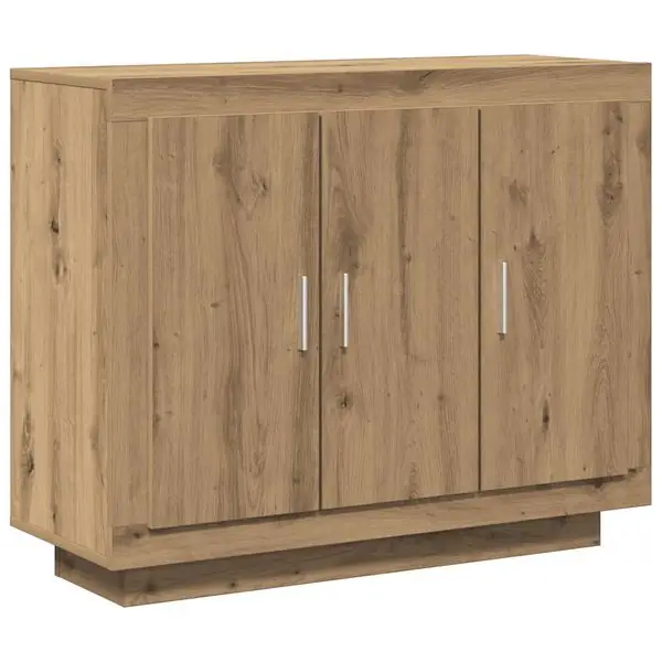 vidaXL Skänk artisan ek 92x35x75 cm konstruerat trä risnedsättning